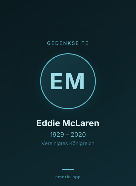 Gedenkportrait von Eddie McLaren