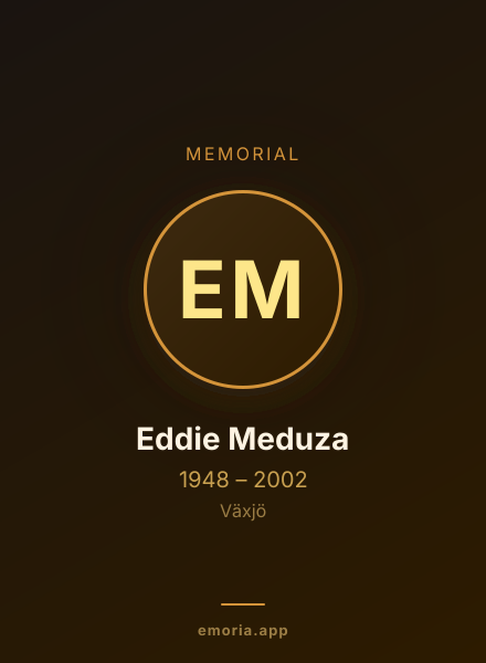 Memorial portrait of Eddie Meduza