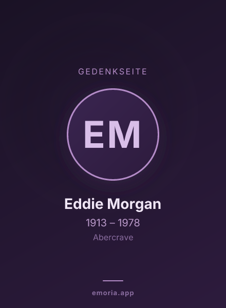 Gedenkportrait von Eddie Morgan