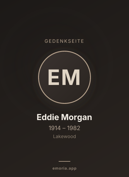 Gedenkportrait von Eddie Morgan