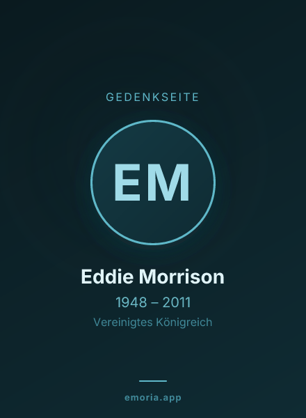 Gedenkportrait von Eddie Morrison