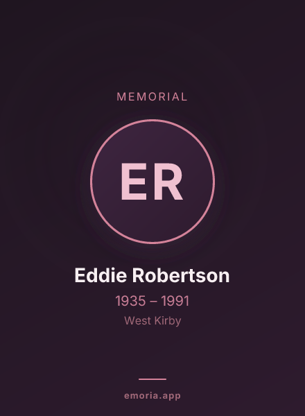 Memorial portrait of Eddie Robertson