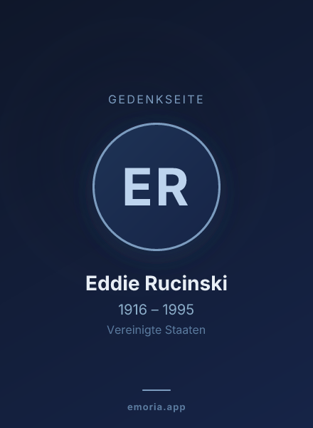 Gedenkportrait von Eddie Rucinski