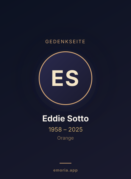 Gedenkportrait von Eddie Sotto