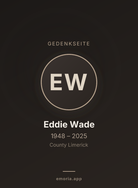 Gedenkportrait von Eddie Wade