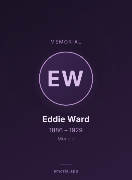Memorial portrait of Eddie Ward