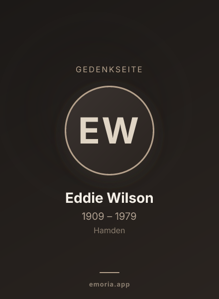 Gedenkportrait von Eddie Wilson