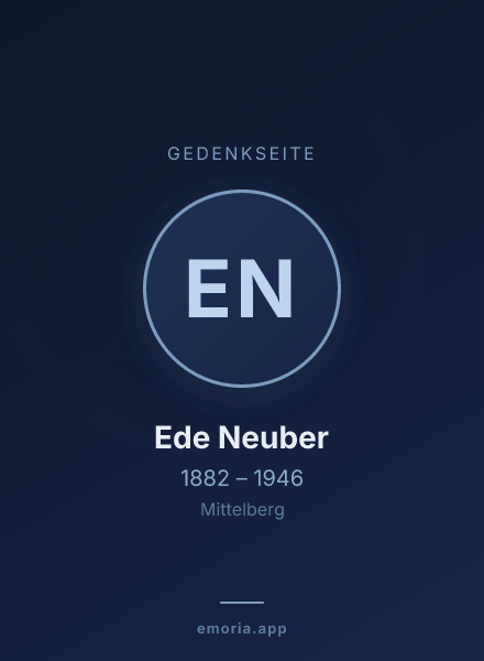 Gedenkportrait von Ede Neuber