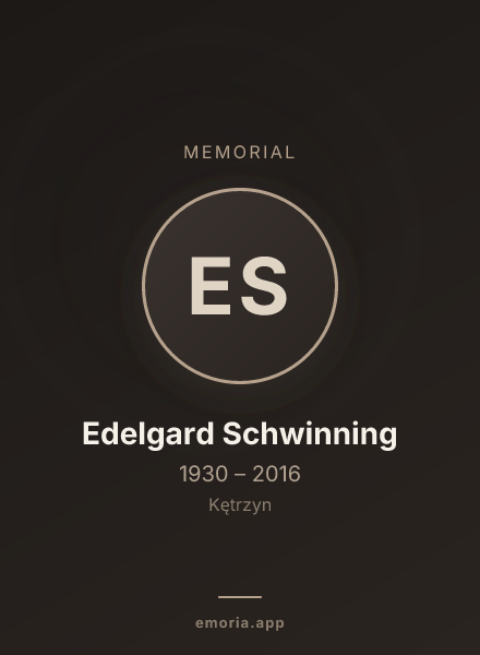 Memorial portrait of Edelgard Schwinning