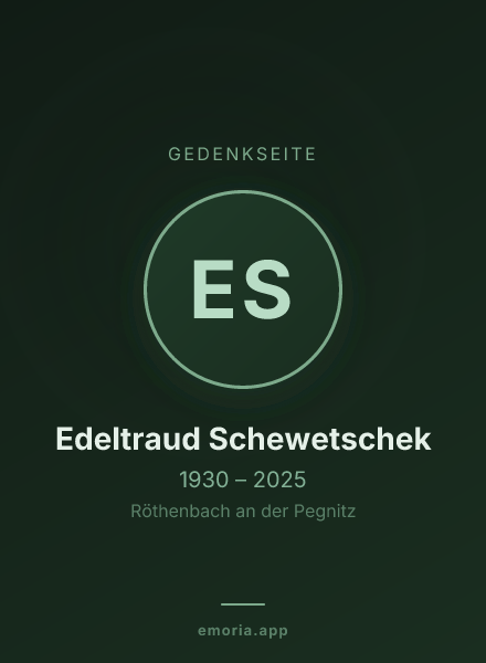 Gedenkportrait von Edeltraud Schewetschek