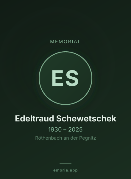 Memorial portrait of Edeltraud Schewetschek