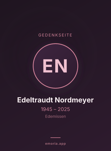 Gedenkportrait von Edeltraudt Nordmeyer