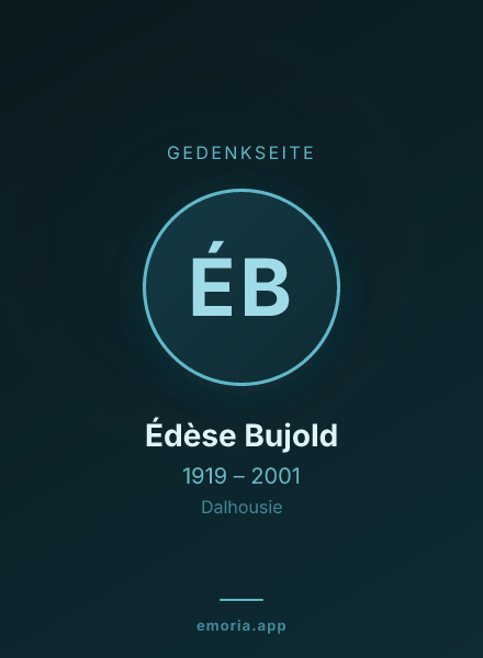 Gedenkportrait von Édèse Bujold
