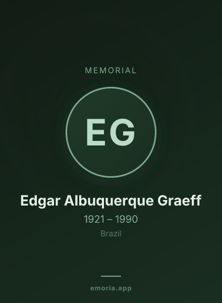Memorial portrait of Edgar Albuquerque Graeff