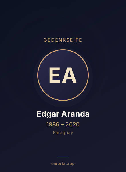 Gedenkportrait von Edgar Aranda
