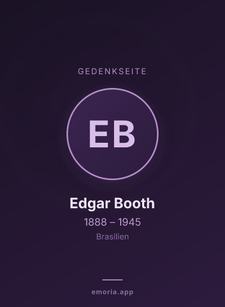 Gedenkportrait von Edgar Booth