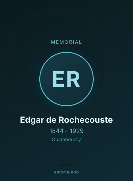 Memorial portrait of Edgar de Rochecouste
