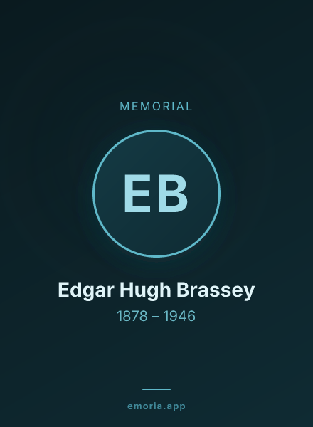 Memorial portrait of Edgar Hugh Brassey