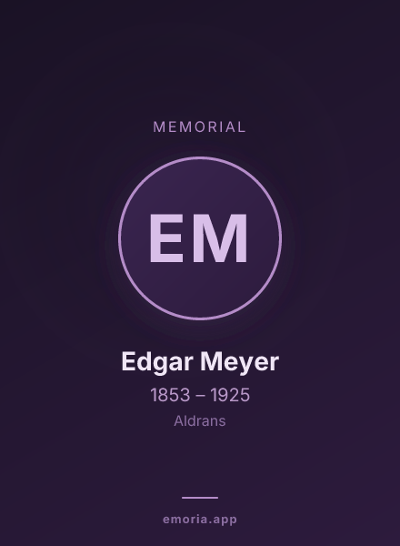 Memorial portrait of Edgar Meyer