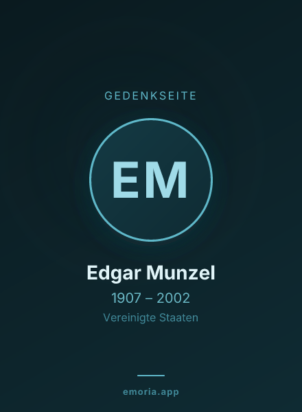 Gedenkportrait von Edgar Munzel