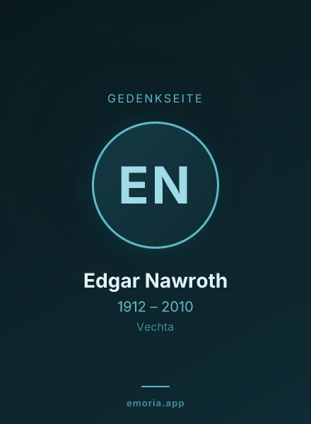 Gedenkportrait von Edgar Nawroth