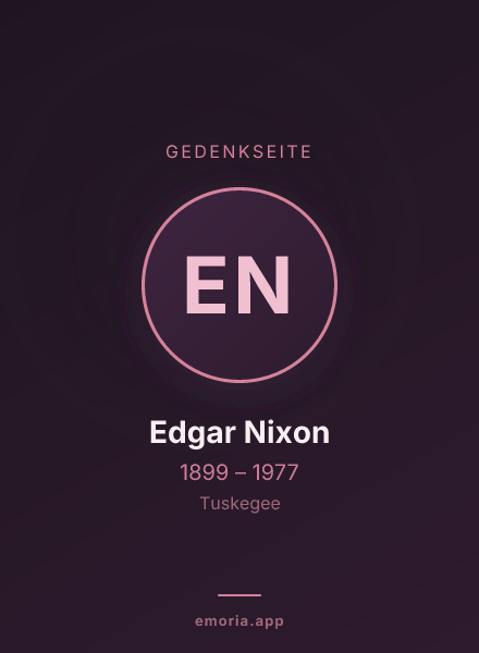 Gedenkportrait von Edgar Nixon