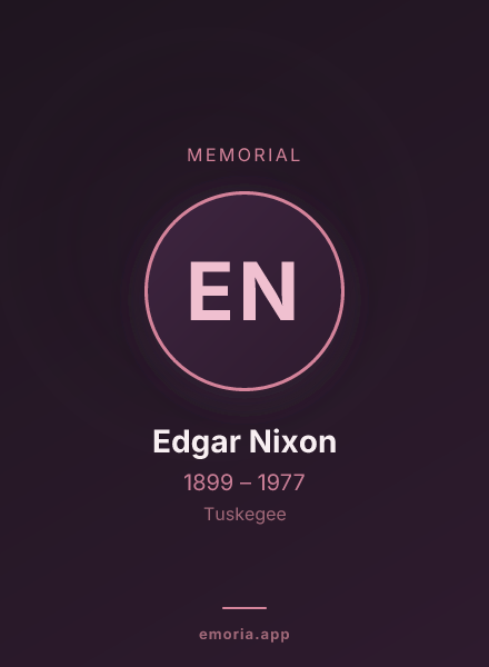 Memorial portrait of Edgar Nixon