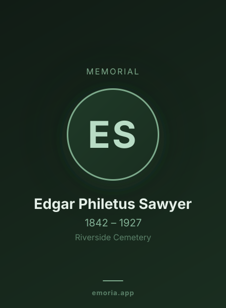 Memorial portrait of Edgar Philetus Sawyer