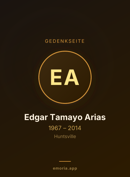 Gedenkportrait von Edgar Tamayo Arias