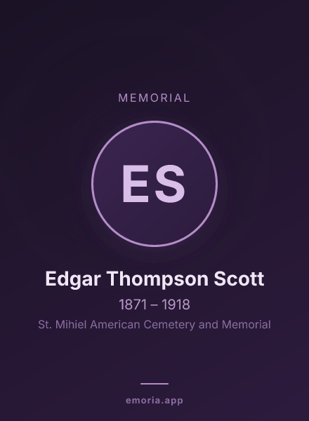 Memorial portrait of Edgar Thompson Scott