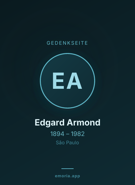 Gedenkportrait von Edgard Armond