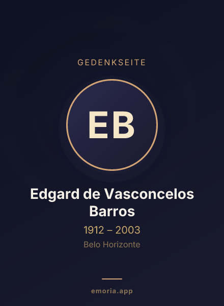Gedenkportrait von Edgard de Vasconcelos Barros