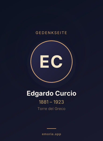 Gedenkportrait von Edgardo Curcio