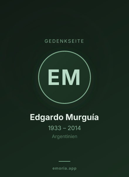 Gedenkportrait von Edgardo Murguía