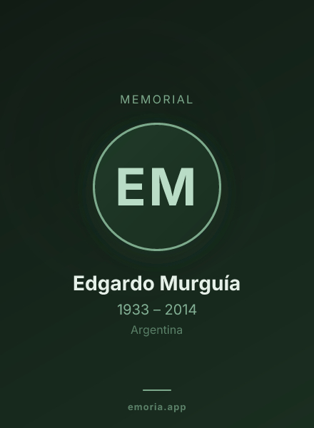 Memorial portrait of Edgardo Murguía