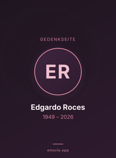 Gedenkportrait von Edgardo Roces