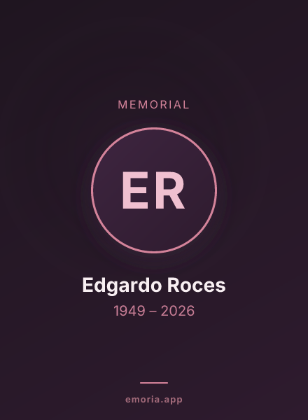 Memorial portrait of Edgardo Roces