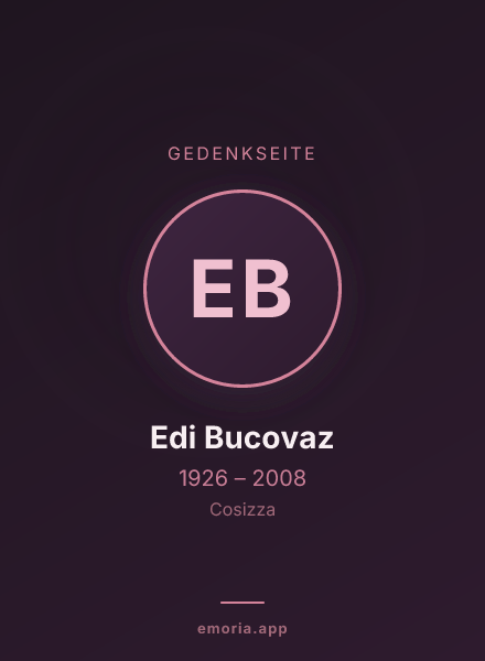 Gedenkportrait von Edi Bucovaz