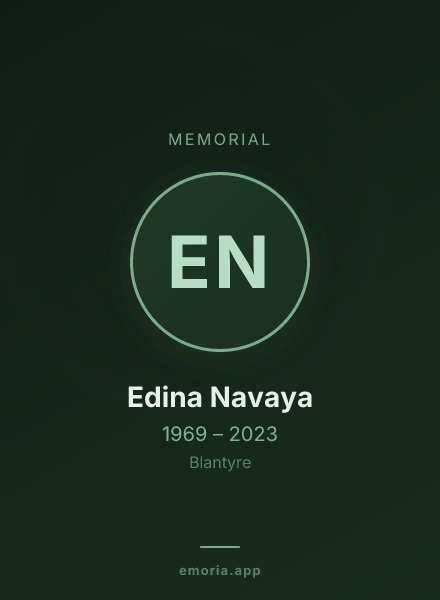 Memorial portrait of Edina Navaya