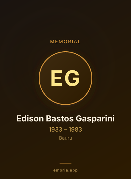 Memorial portrait of Edison Bastos Gasparini