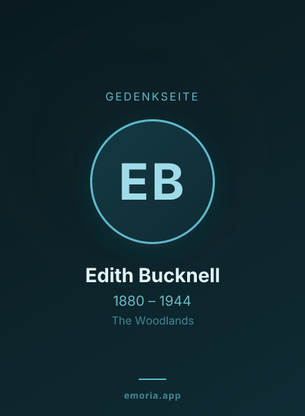 Gedenkportrait von Edith Bucknell