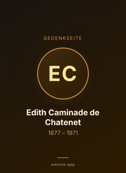 Gedenkportrait von Edith Caminade de Chatenet