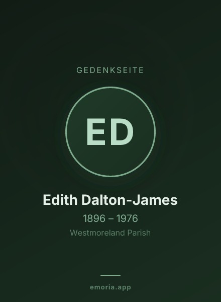 Gedenkportrait von Edith Dalton-James