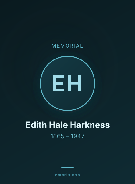 Memorial portrait of Edith Hale Harkness
