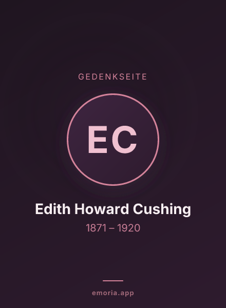 Gedenkportrait von Edith Howard Cushing
