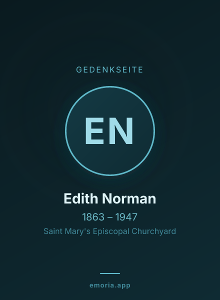 Gedenkportrait von Edith Norman