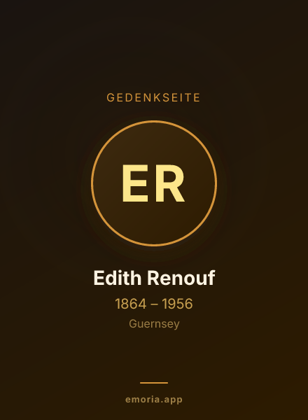 Gedenkportrait von Edith Renouf
