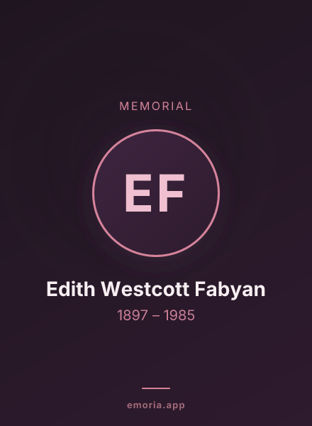 Memorial portrait of Edith Westcott Fabyan