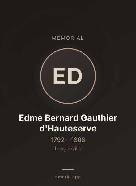 Memorial portrait of Edme Bernard Gauthier d'Hauteserve