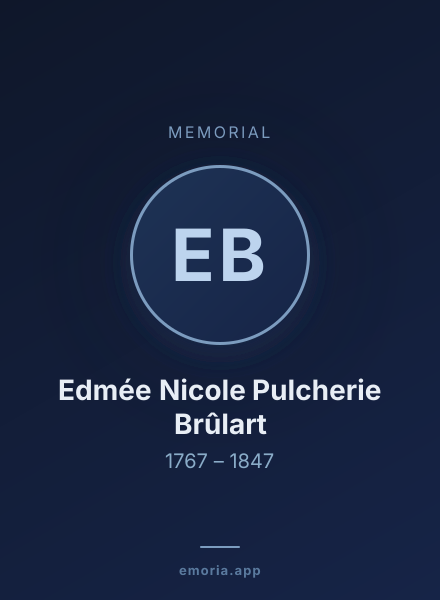 Memorial portrait of Edmée Nicole Pulcherie Brûlart